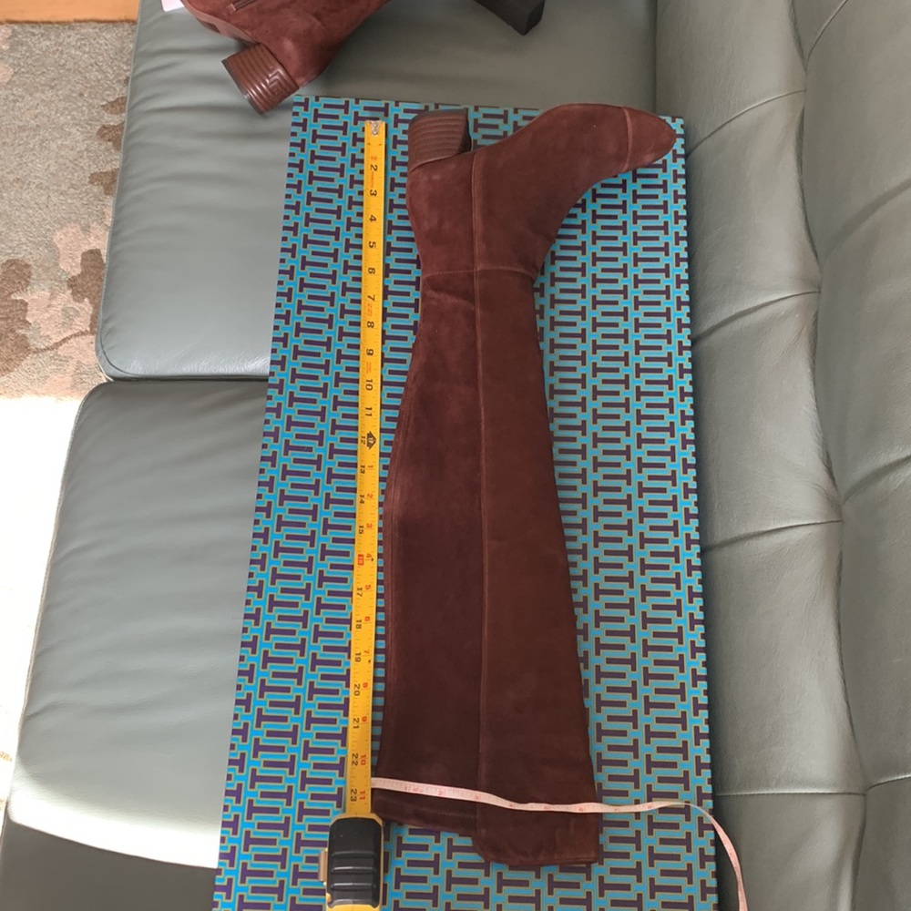 NWT Tory Burch® Brown Nina Over The Knee Suede  Boots - Picture 11 of 12